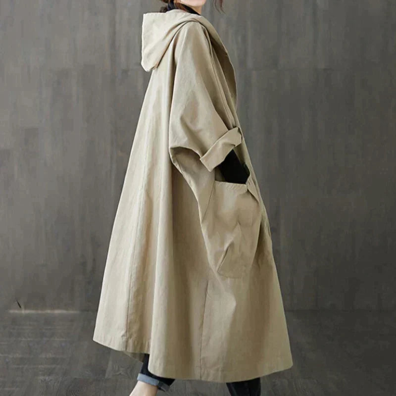 Langer Oversized Trenchcoat für Frauen
