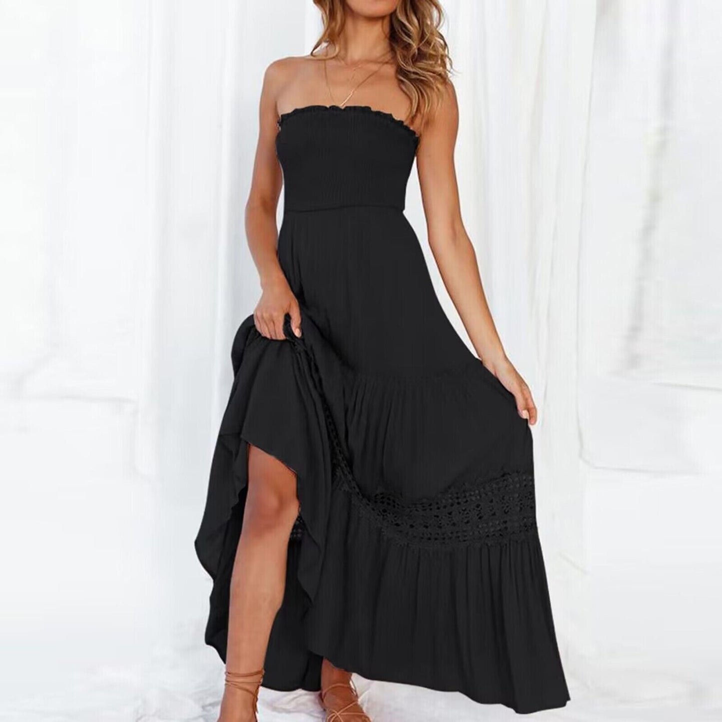 Elegantes langes Abendkleid im Röhrenstil für Damen
