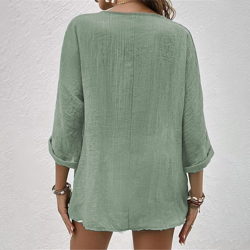 Luftige Bluse aus Baumwolle für Damen